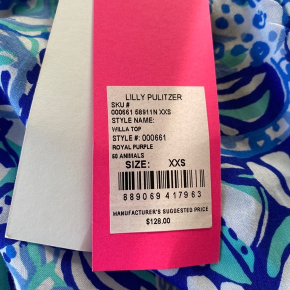 NWT Lilly Pulitzer Willa Tunic colorful print XXS - Picture 6 of 7